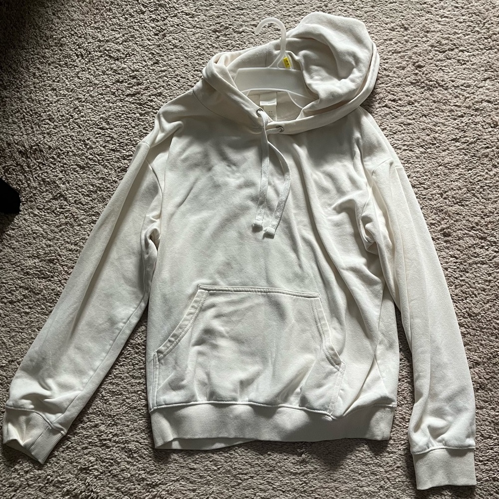 H&M Cream Hoodie for Women